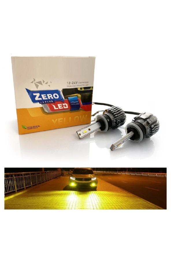 Fardoktoru H27 Led Xenon Oto Ampul Zero Fansız Sarı ürün görseli 1