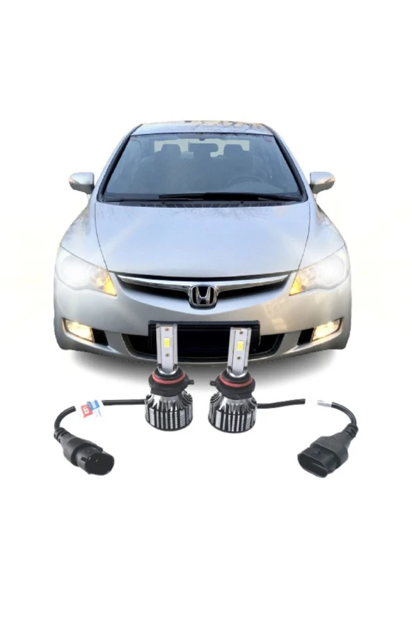 Fardoktoru Honda Cıvıc Fd6 (2006-2012) Uyumlu Led Kısa Far Ampulü Photon Mono Hb4 ürün görseli 1