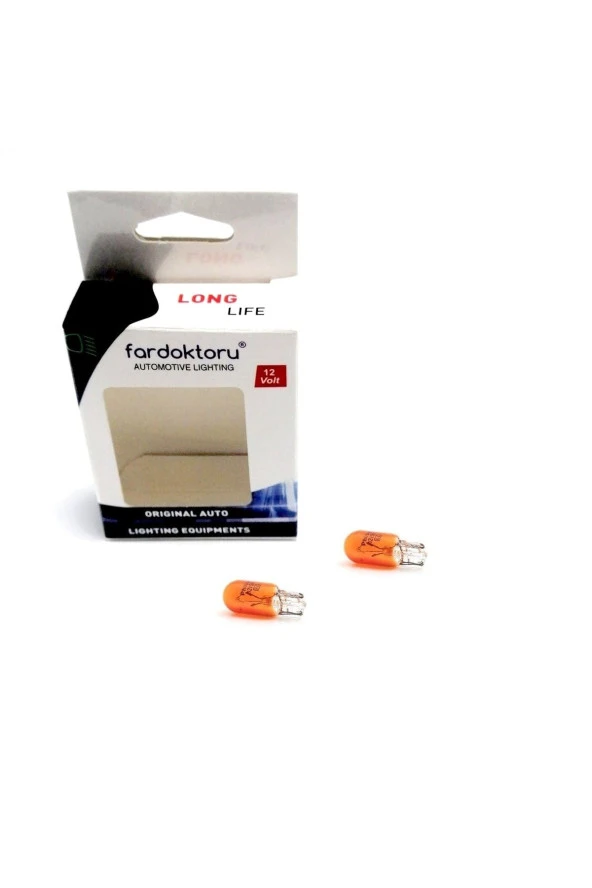 Fardoktoru Wy5w Oto Çamurluk Ayna Sinyal Ampulü 12v T10 Tip Ph5715a 2adet ürün görseli 1