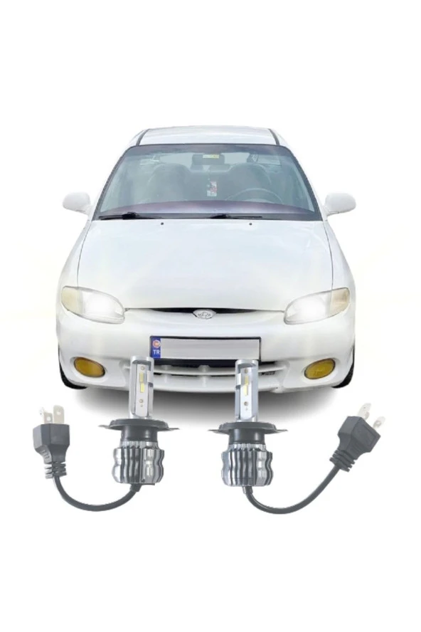 Fardoktoru Hyundaı Accent (1995-1999) Uyumlu  Led Far Ampulü Photon Zero H4 ürün görseli 1