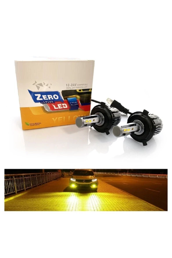 Fardoktoru H4 Led Xenon Oto Ampul Zero Fansız Sarı ürün görseli 1