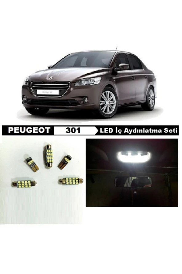 Fardoktoru Peugeot 301 Led Iç Aydınlatma Ampul Seti Beyaz ürün görseli 1