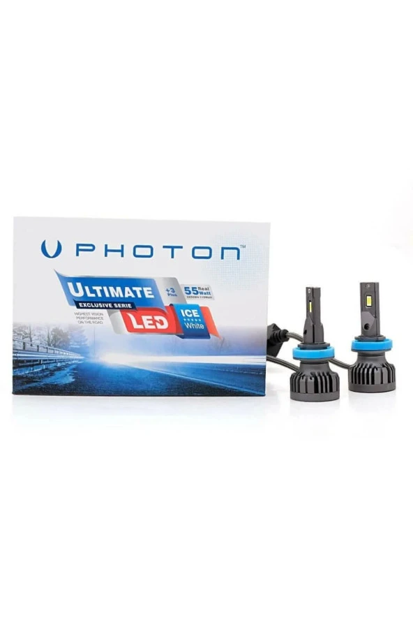 Photon Ultimate H11 12-24V Led Headlıght 9500 Lumens +5 Plus Uyumlu ürün görseli 1