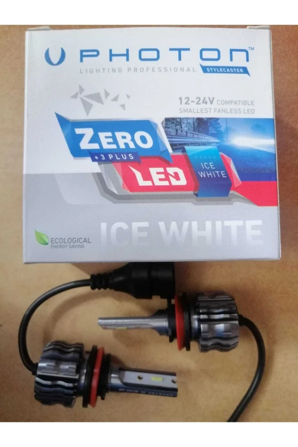 Photon Zero H11 +3 Plus Fansız Led 12volt-24volt Zr3729 Ice White Fansız Uyumlu ürün görseli 1