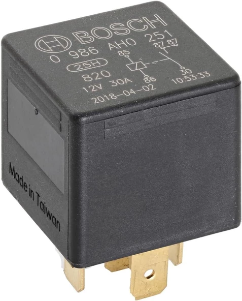 BOSCH MİNİ RÖLE 12V 30AH 2X87 TERMİNAL 5 UÇLU 0986AH0251 ürün görseli 1