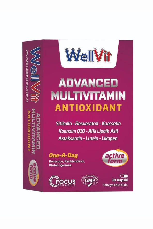 Wellvit Advanced Multivitamin 30 Kapsül ürün görseli 1