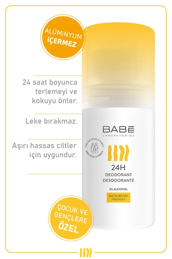 Babe Roll-on Deodorant 24h 50 ml - Resim 3