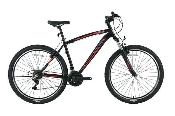 BİSAN MTS 4600 ERKEK DAĞ BİSİKLETİ 34CM V 24 JANT 21 VİTES MAT SİYAH TURUNCU ürün görseli 1