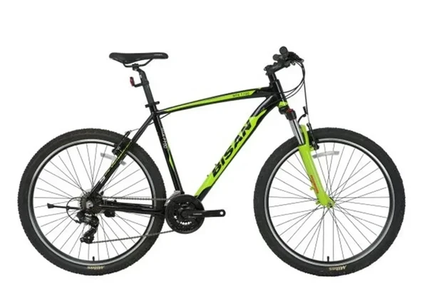 BİSAN MTX 7100 ERKEK DAĞ BİSİKLETİ 53CM V 27.5 JANT 21 VİTES SİYAH YEŞİL ürün görseli 1