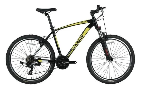 BİSAN MTX 7100 ERKEK DAĞ BİSİKLETİ 48CM V 27.5 JANT 21 VİTES MAT SİYAH SARI ürün görseli 1