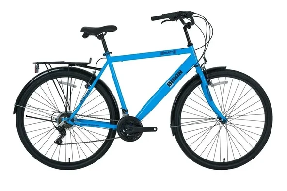 BİSAN HARDY-S ERKEK ŞEHİR BİSİKLETİ 48CM V 26 JANT 21 VİTES MAVİ SİYAH ürün görseli 1