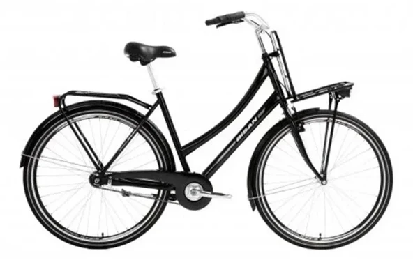 BİSAN FLUANTE C KADIN ŞEHİR BİSİKLETİ 52CM V 28 JANT 1 VİTES PARLAK SİYAH SİLVER ürün görseli 1
