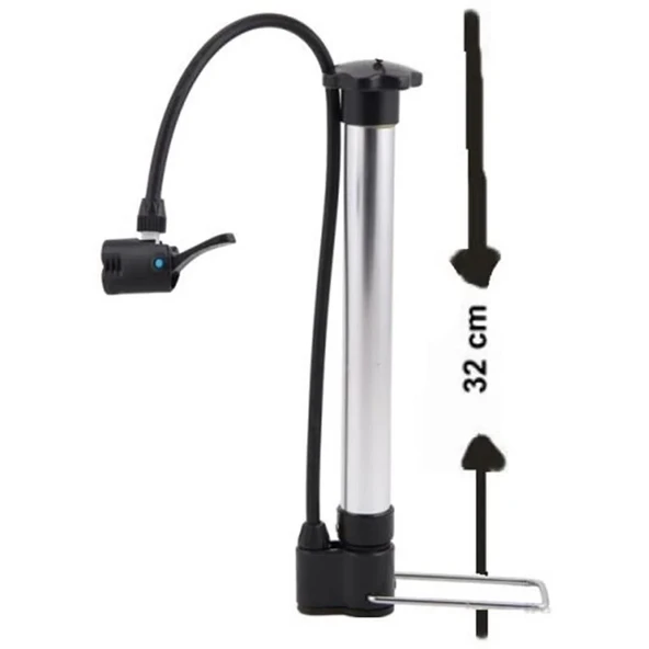 CAMARO MİNİ POMPA BİSİKLET BOT TOP ŞİŞİRME POMPASI ALU. PMP-300 ürün görseli 1