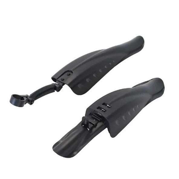 BİSİKLET SPOR ÇAMURLUK MTB İÇİN ÖN-ARKA APARATLI PLASTİK SİYAH CMR-105 ürün görseli 1