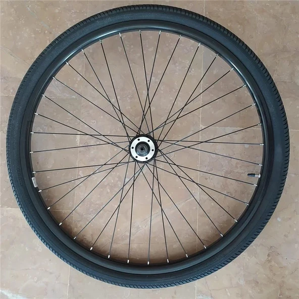 CARRARO 26X1.50 XLC LASTİK+ JANT TEL ÖRÜLÜ İNCE ÖN TEKERLEK ŞEHİR DISK UYUMLU ürün görseli 1