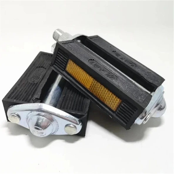 PEDAL BİSİKLET 26-28 JANT İÇİN GELENEKSEL ALU. BİLYALI  REFLEKTÖRLÜ ÇİFT SİYAH ürün görseli 1