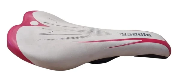 SELLE ROYAL SADDLE SELE ÇELİK RAY KELEPÇESİZ 260MM 130MM BEYAZ KIRMIZI ürün görseli 1