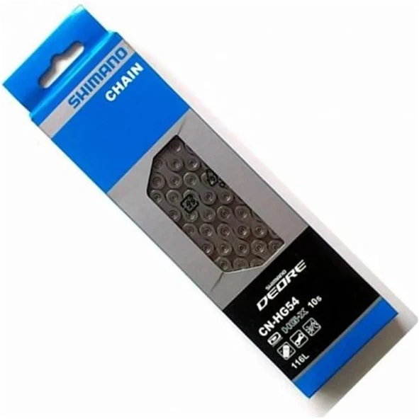 SHIMANO CN-HG54 DEORE BİSİKLET ZİNCİR 116 BAKLA 10 VİTES GRİ ürün görseli 1