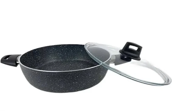 EDA COOKWARE ZETRA TENCERE BASIK GRANİT 22 CM GRİ  ZK-021 ürün görseli 1