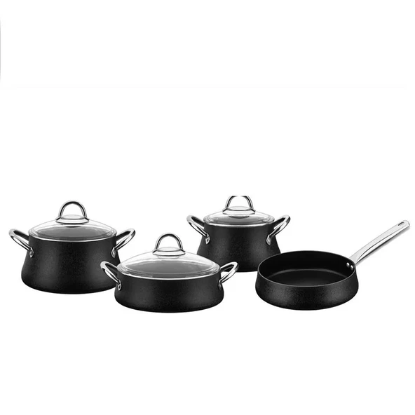 CHEF RUBENIS BESTCOOK LUXURY 7 PARÇA TENCERE SETİ SİYAH RC100 ürün görseli 1