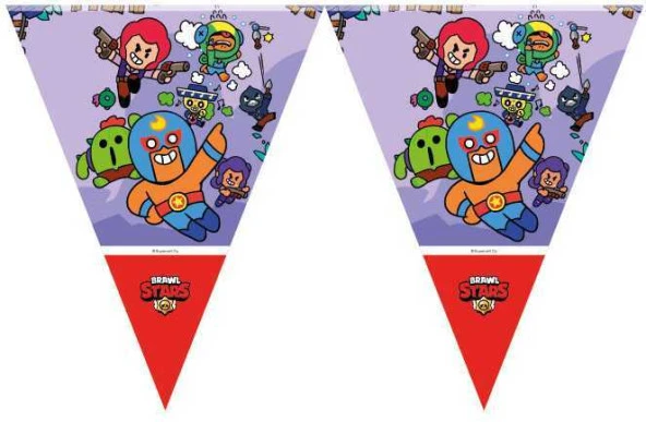 Brawl Star Üçgen Bayrak Set ürün görseli 1