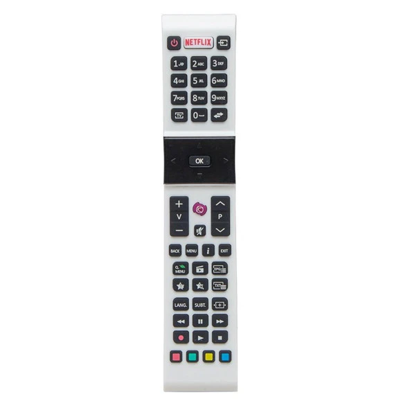 PROFİLO NETFLİX TUŞLU BEYAZ TV KUMANDASI ürün görseli 1