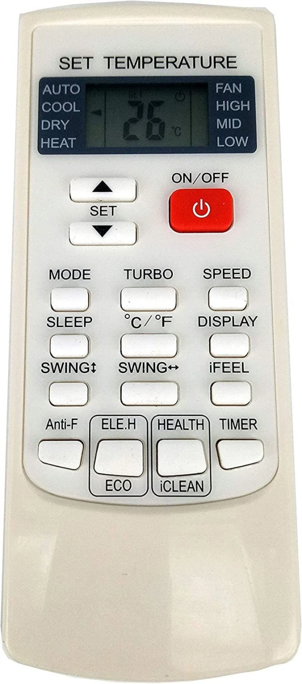 AUX YKR-H/102E KLİMA KUMANDASI ürün görseli 1