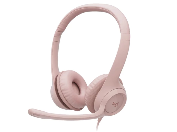 LOGITECH H390 MIKROFONLU PEMBE KULAKLIK 981-001281 ürün görseli 1