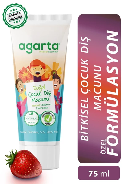 Agarta Doğal Çocuk Diş Macunu 75 ML x 2 - Resim 3