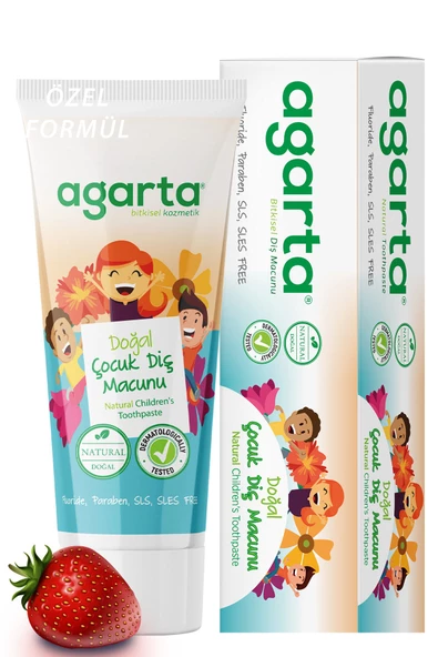 Agarta Doğal Çocuk Diş Macunu 75 ML x 2 - Resim 4