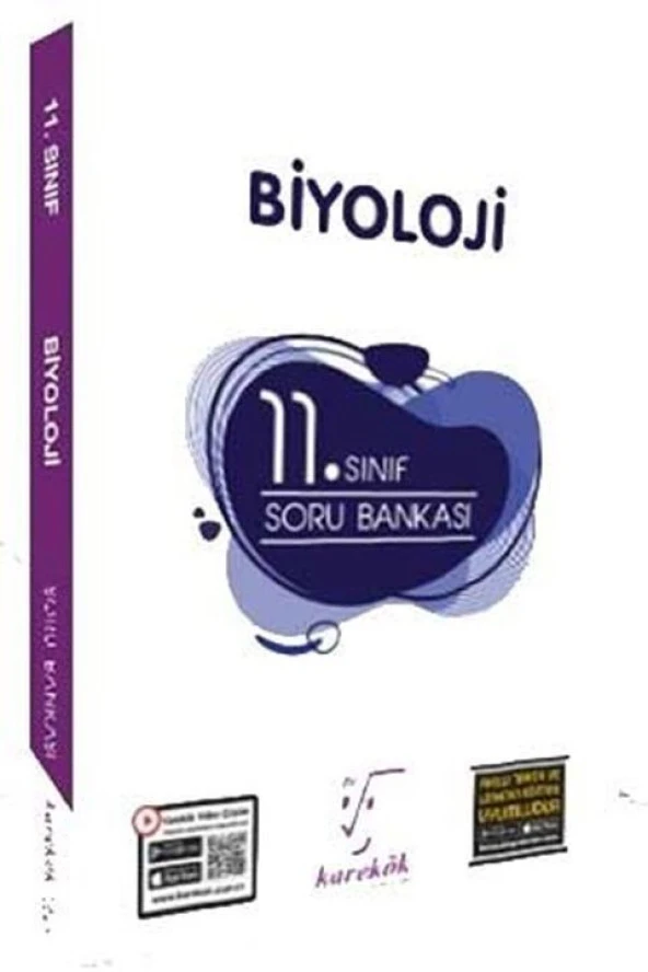 11. Sınıf Biyoloji Soru Bankası Karekök Yayınları ürün görseli 1