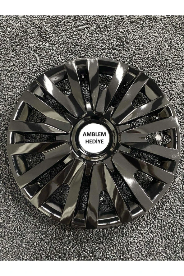 RENAULT 25 UYUMLU 14" JANT KAPAĞI KIRILMAZ SİYAH 4911syhrenault ürün görseli 1