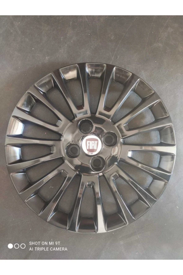 Fiat Punto 15 Inc Punto Black Kırılmaz Jant Kapağı (4) Adet Siyah 5110syh ürün görseli 1
