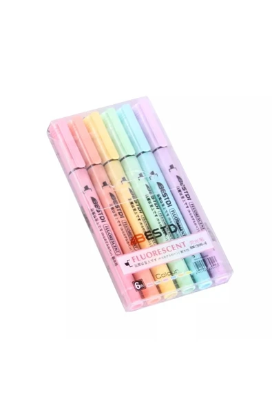 Art Professional Fosforlu Kalem 6'lı Pastel Renkler ürün görseli 1