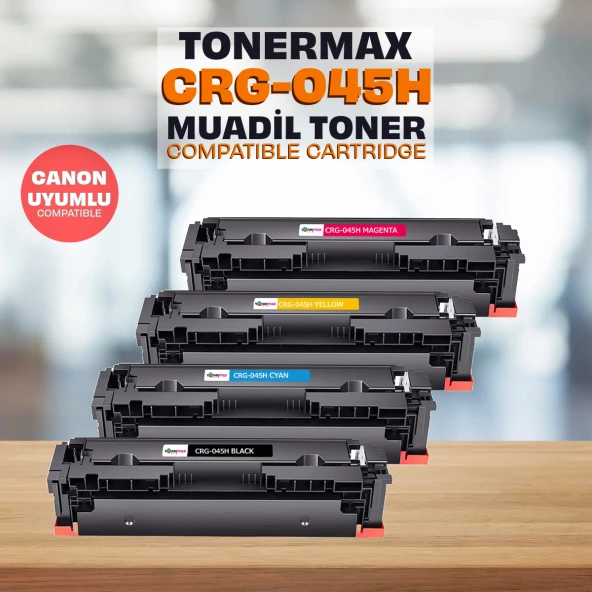 Canon İ-Sensys LBP-612cdw Muadil Toner Set Yüksek Kapasiteli / CRG-045H ürün görseli 1