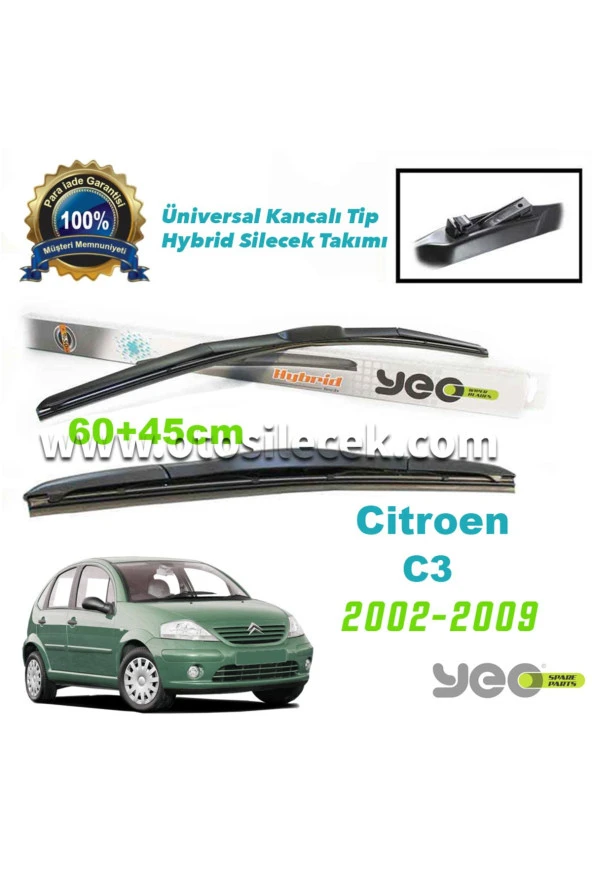 CİTROEN C3 HYBRİD SİLECEK TAKIMI YEO 2002-2009 ürün görseli 1
