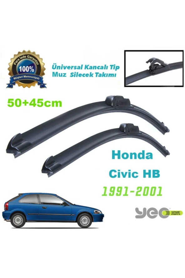 Honda Civic Hb Aeroflex Muz Silecek Takımı 1991-2001 ürün görseli 1
