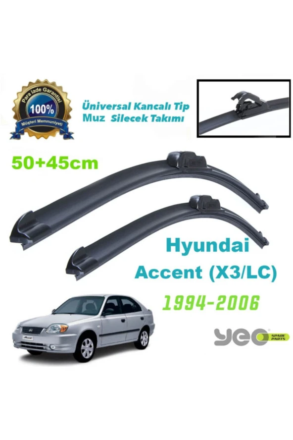 Hyundai Accent Lc Aeroflex Muz Silecek Takımı ürün görseli 1