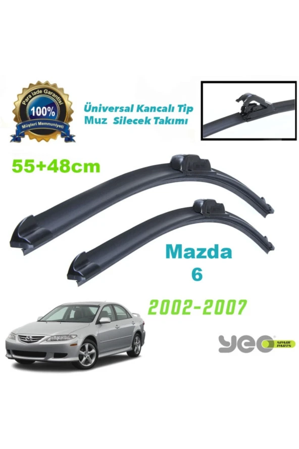 Mazda 6 Aeroflex Muz Silecek Takımı 2002-2007 ürün görseli 1