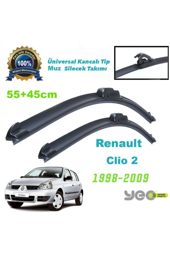 Renault Clio 2 Aeroflex Muz Silecek Takımı ürün görseli 1