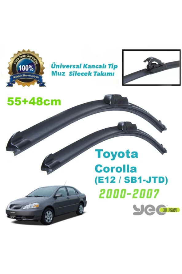 Toyota Corolla [e12] (2000-2007) Muz Silecek Takımı Aeroflex ürün görseli 1