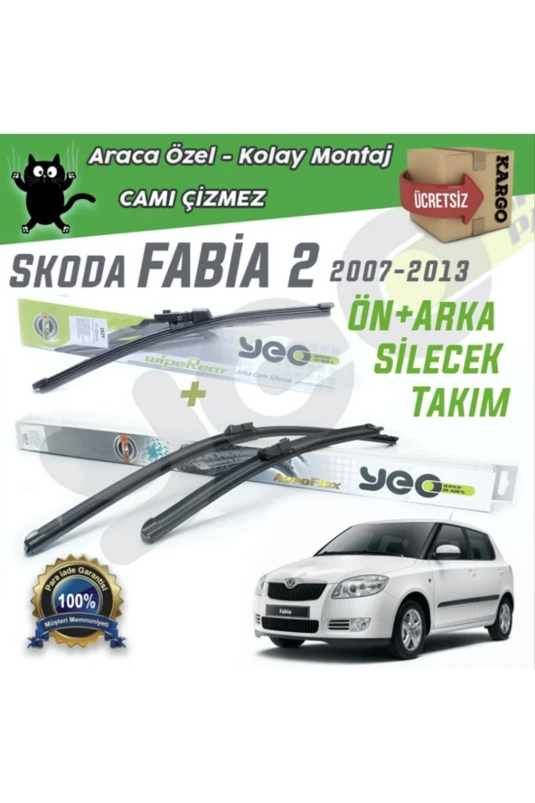 Skoda Fabia 2 Ön & Arka Silecek Takımı 2007-2013 ürün görseli 1