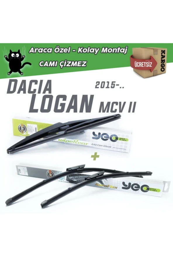 Dacia Logan 2 Mcv Ön & Arka Silecek Takımı 2015-... ürün görseli 1