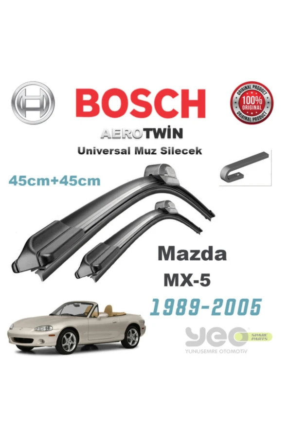 Mazda Mx-5 Aerotwin Muz Silecek Takımı ürün görseli 1