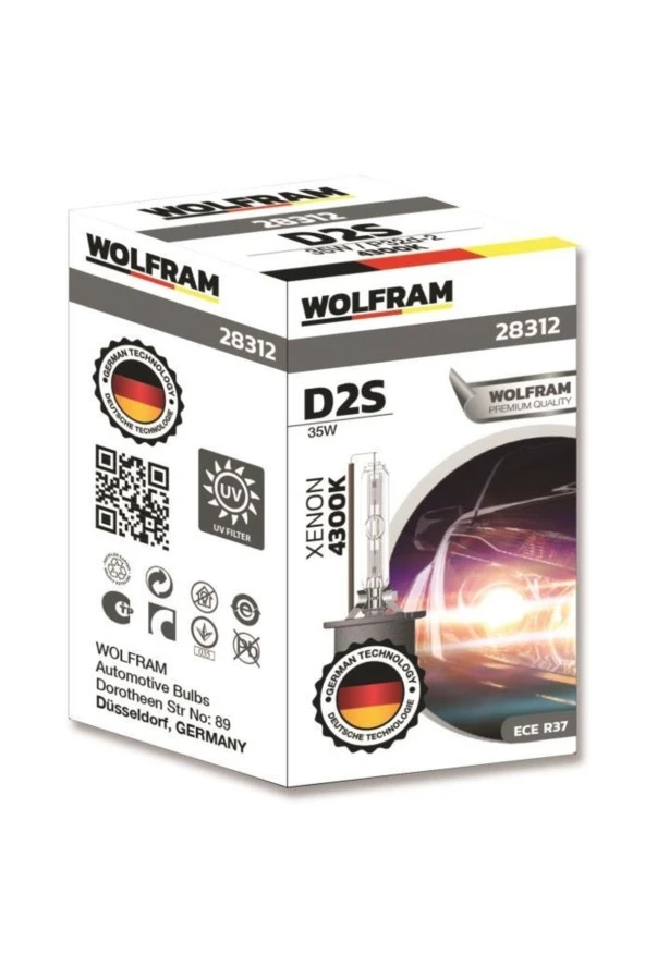 Wolfram D2s 4300k Oem Xenon Far Ampulü Fazla Işık Made In Germany ürün görseli 1