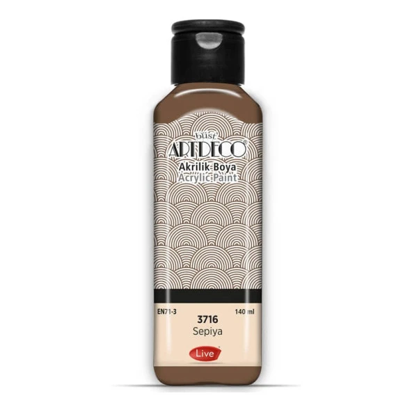 Artdeco Akrilik Boya 140 ml 3716 SEPYA ürün görseli 1