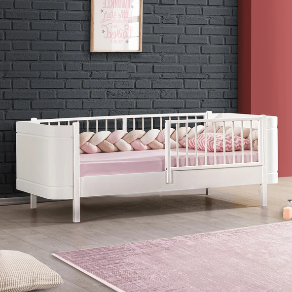 Setay MDF Karyola, Lidya Montessori Yatak - Beyaz 90x190 cm ürün görseli 1