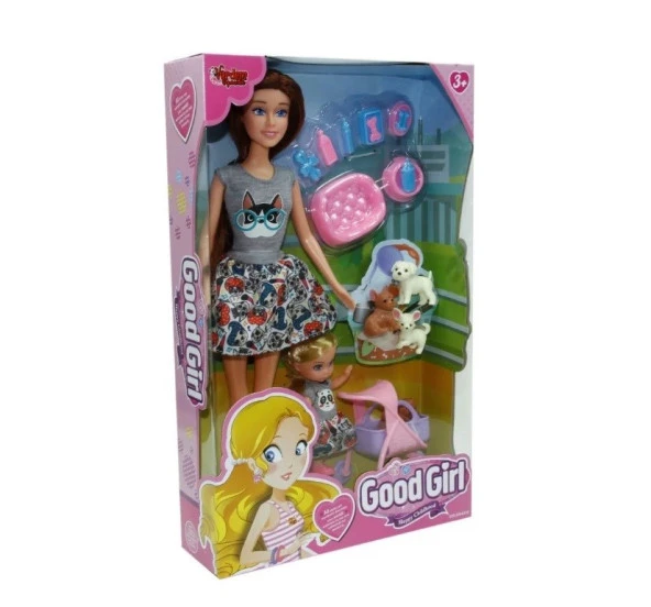 Wg-115564 Kutulu 29 Cm Anne Kız Pet Shopta Bebek - ürün görseli 1