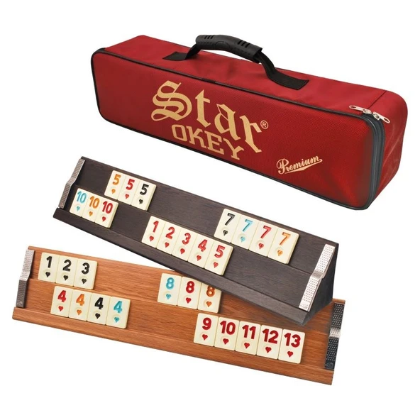 Star Elit Premium Ahşap Okey Takımı 1. Sınıf Taşıma Çantalı Okey Seti Vernikli Elit Okey Takımı ürün görseli 1