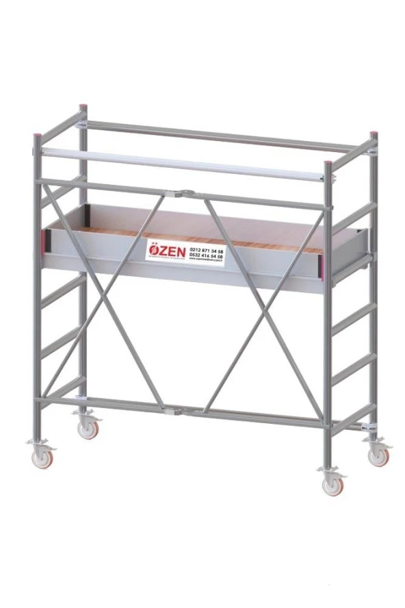 ALÜMİNYUM İSKELE 2*2=4 MT (TELES.01) ürün görseli 1